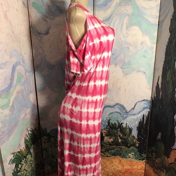 Design History Pink Tie Dye Cold Shoulder Dress - Picture 5 of 6